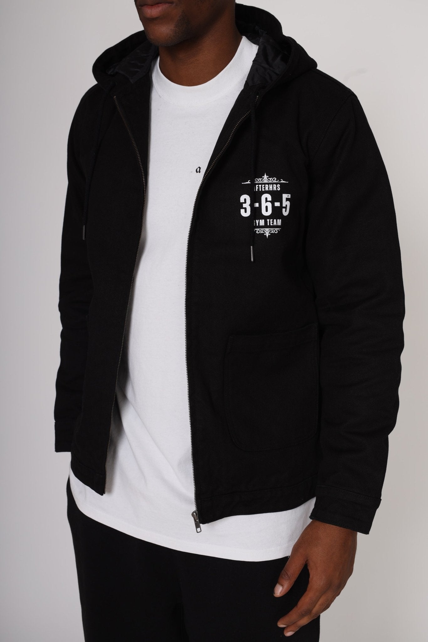 Canvas Hooded Streetwear Jacket