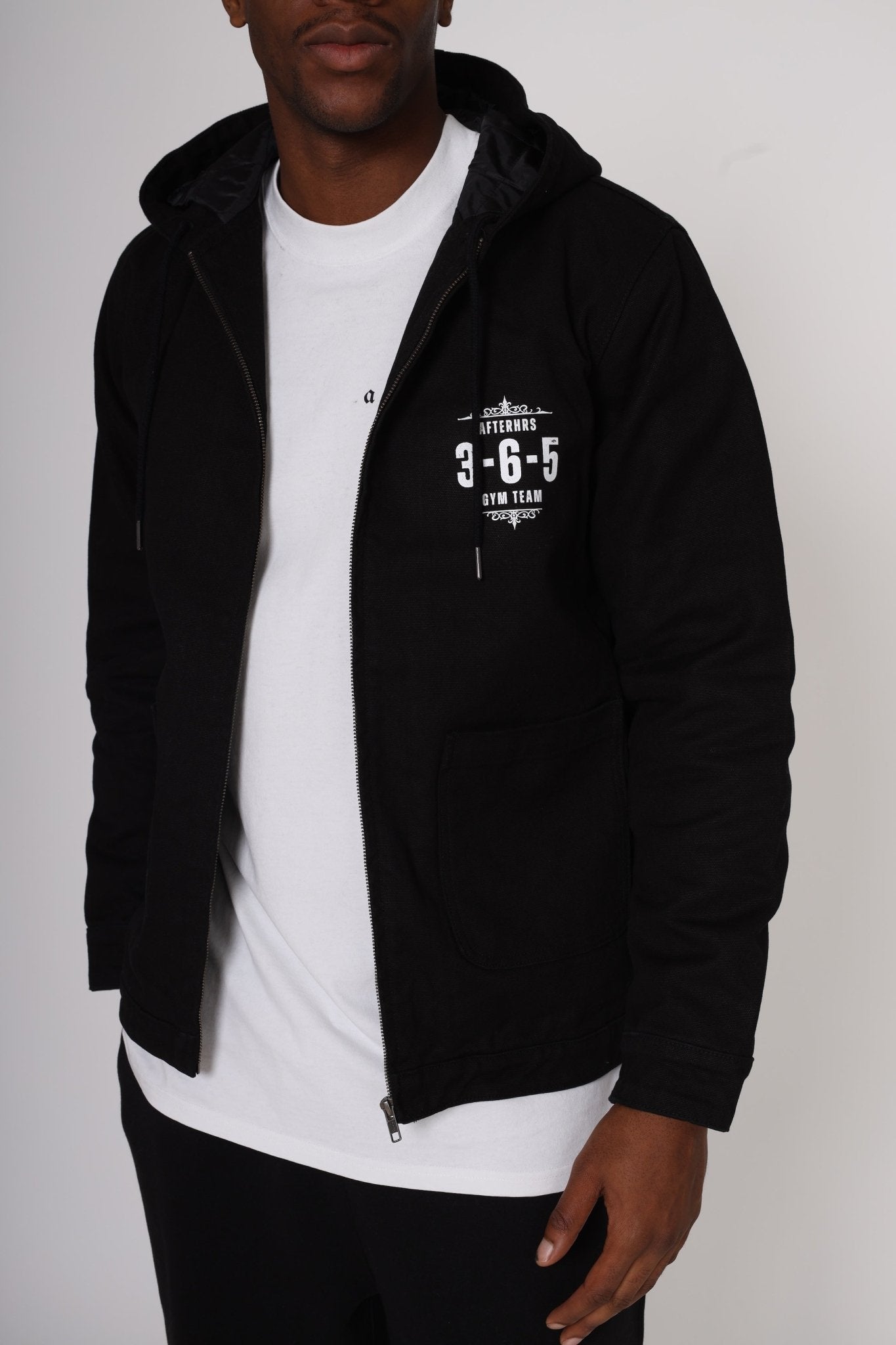 Canvas Hooded Streetwear Jacket