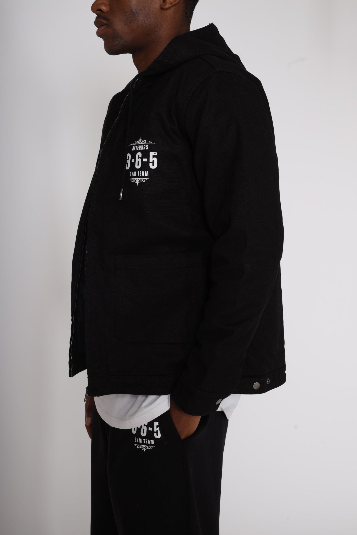 Canvas Hooded Streetwear Jacket