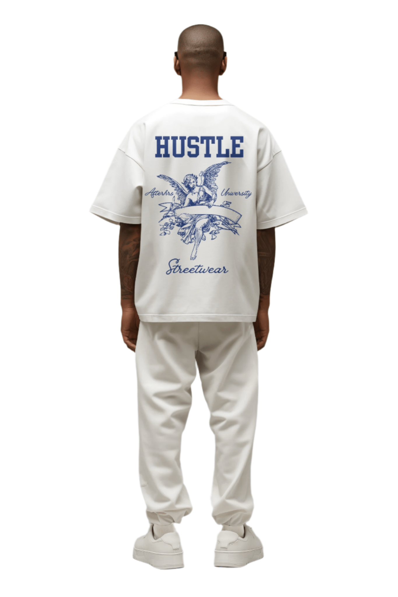 Hustle Oversized Faded T-Shirt