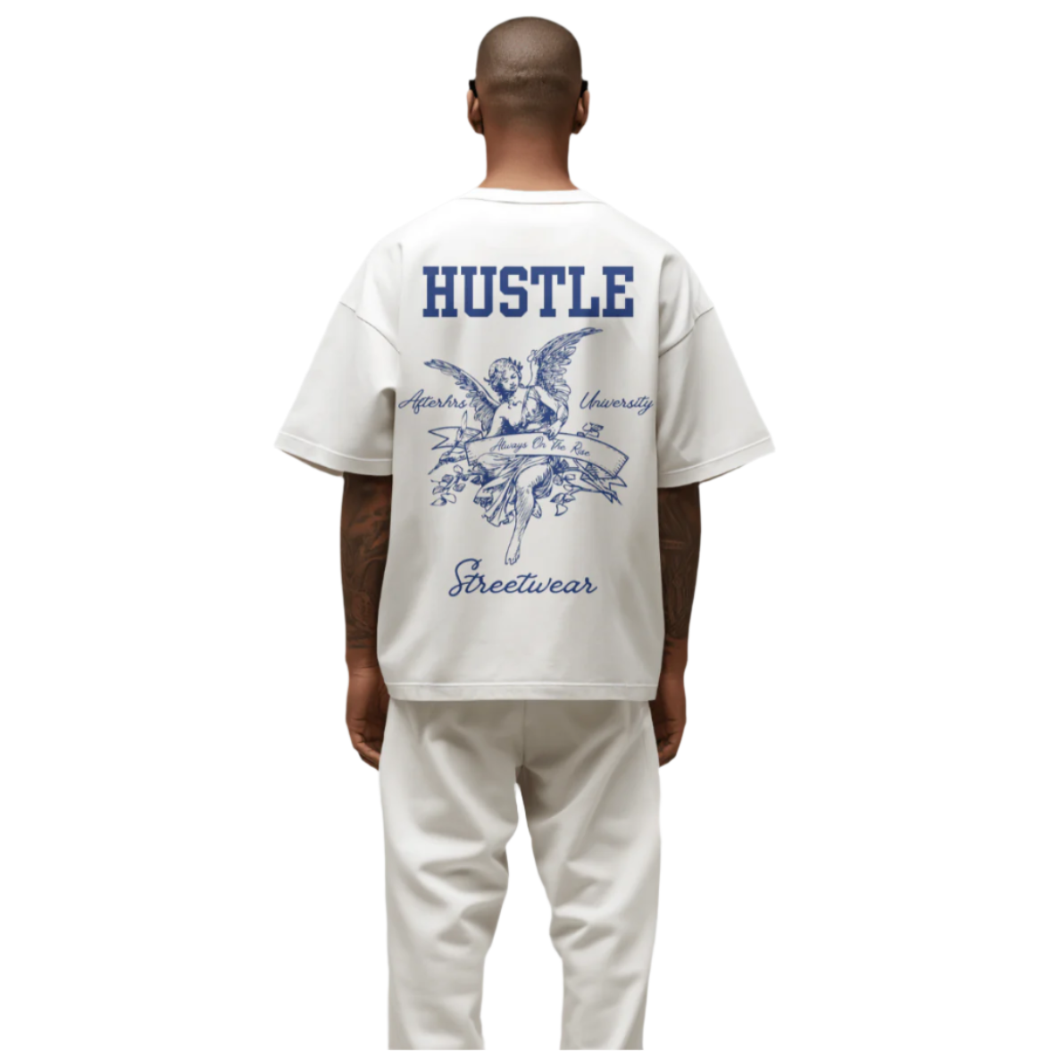 Hustle Oversized Faded T-Shirt