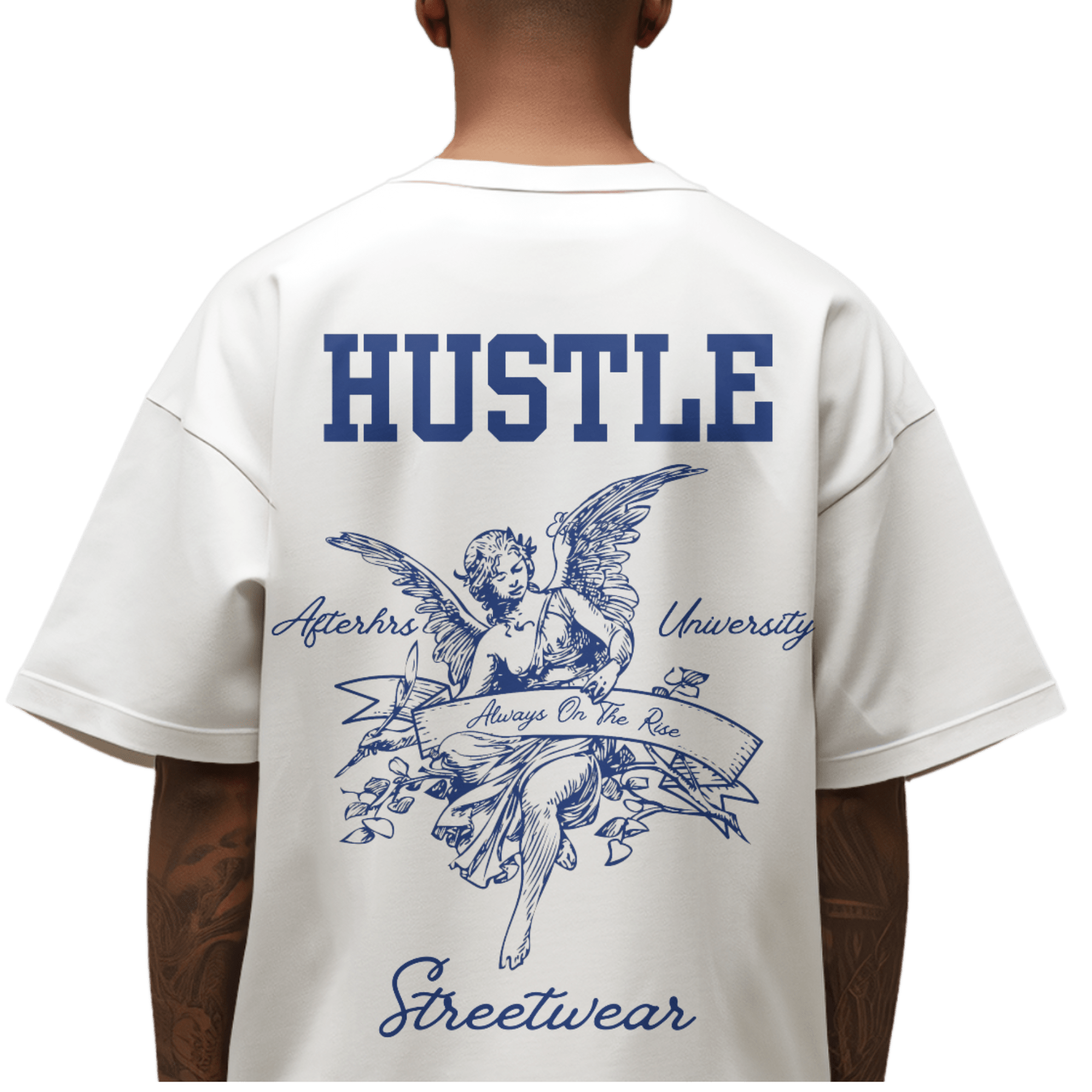 Hustle Oversized Faded T-Shirt