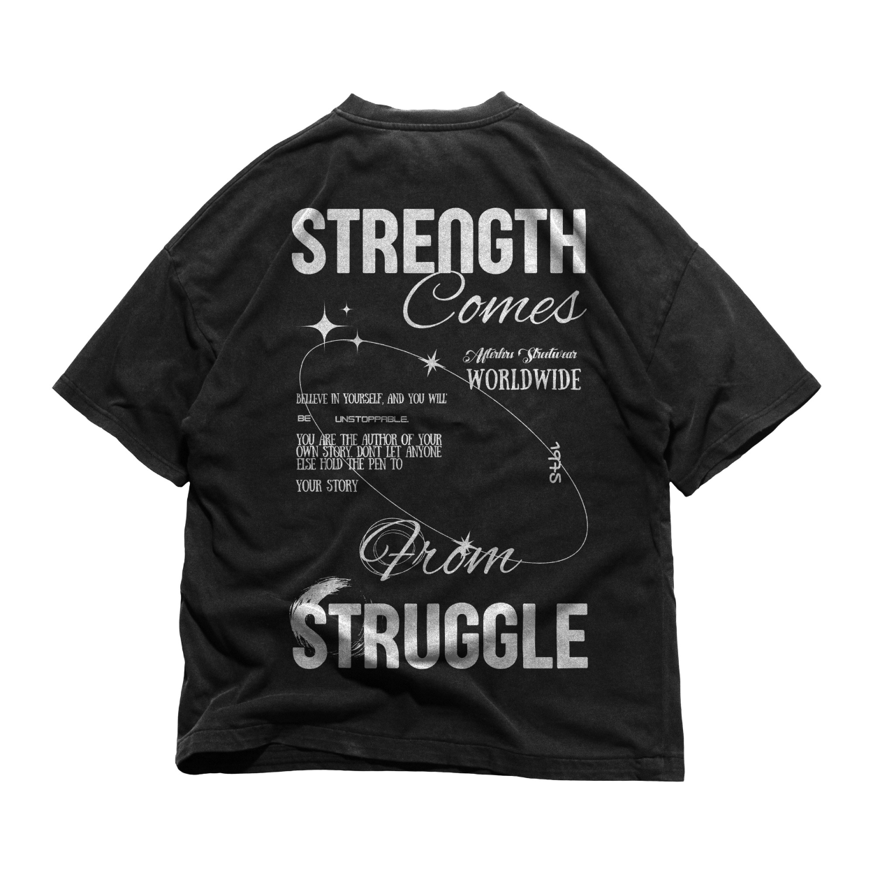 Strength Oversized Faded T-Shirt