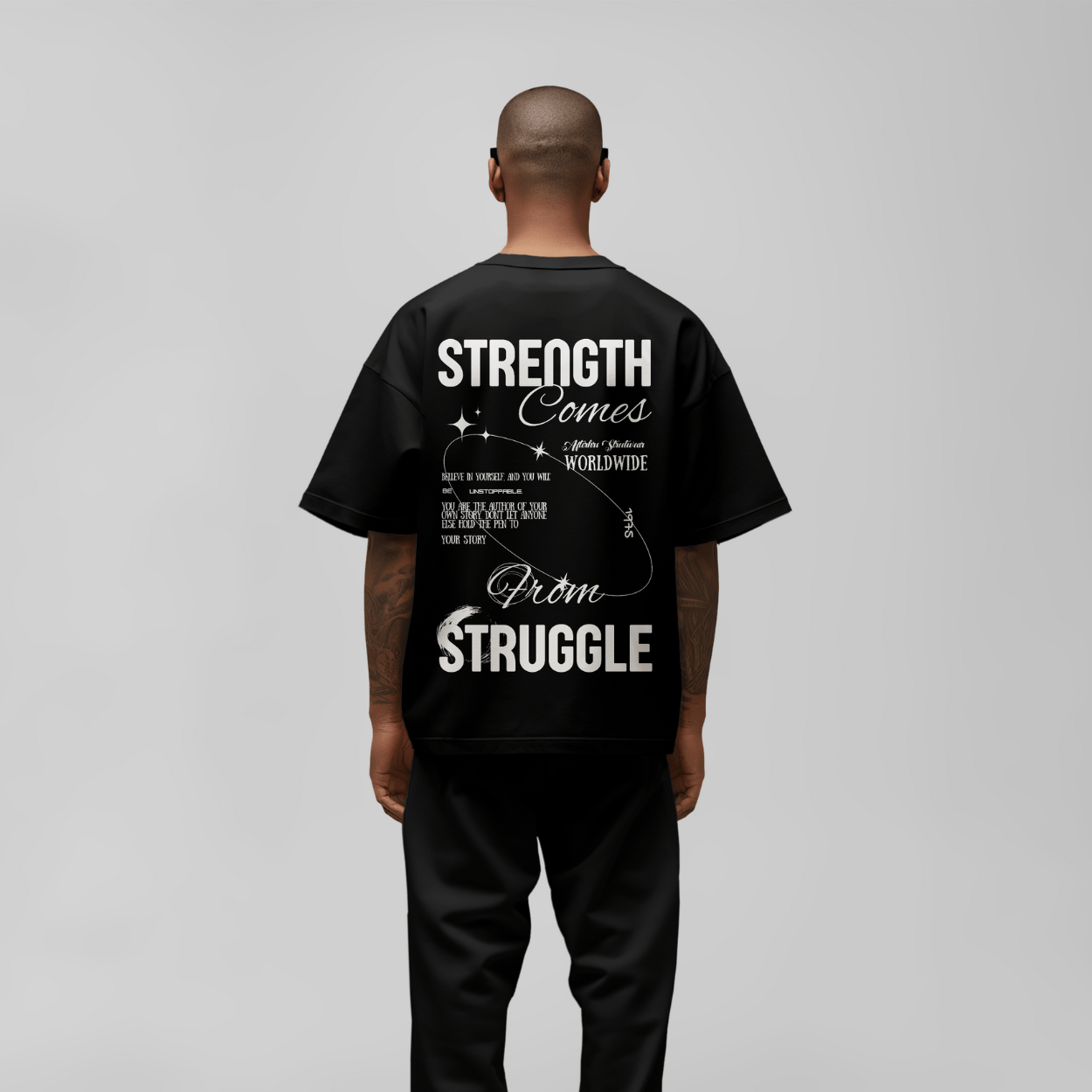 Strength Oversized Faded T-Shirt