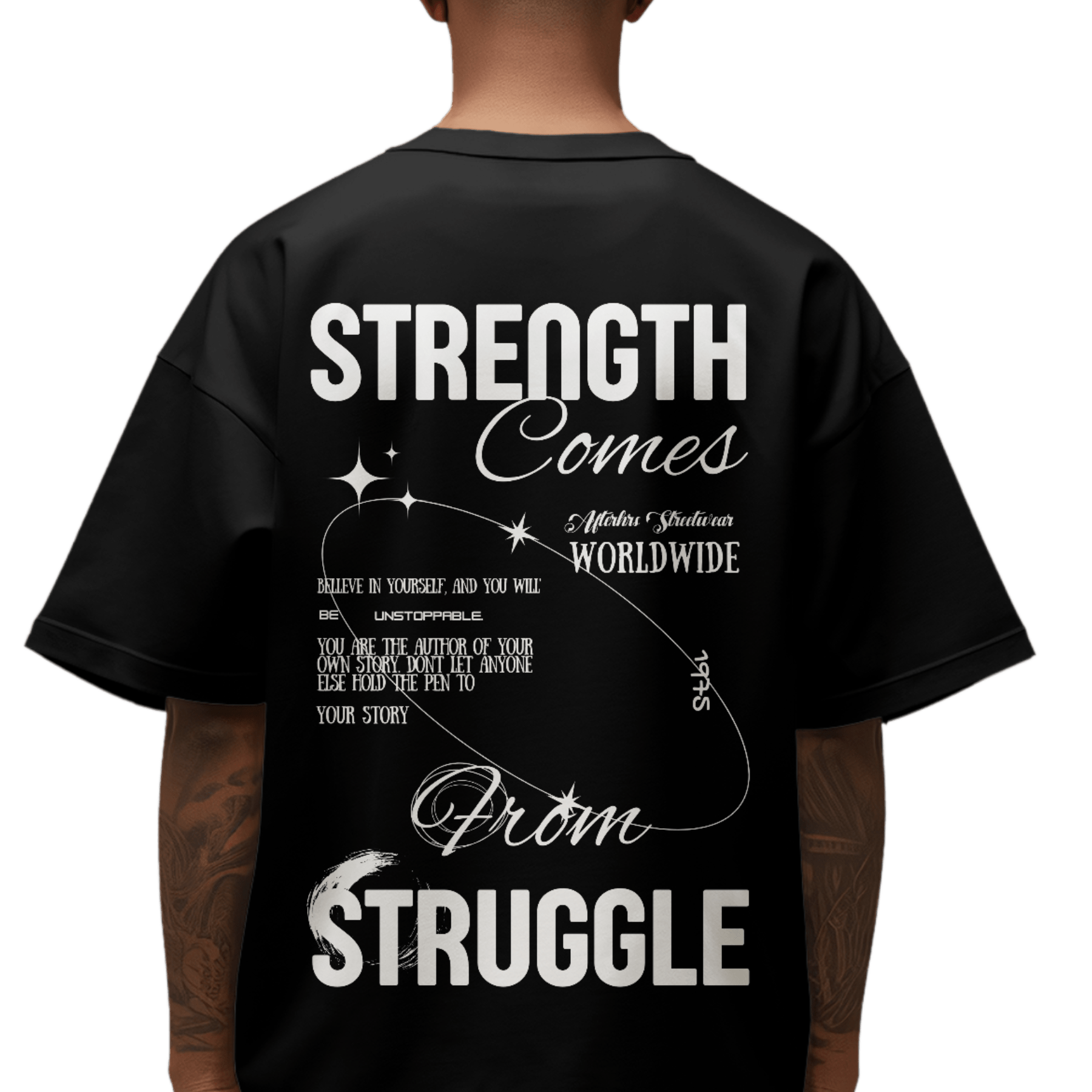 Strength Oversized Faded T-Shirt